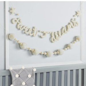 Sweet Dreams Wool Word Garland Wall Decor Hanging
